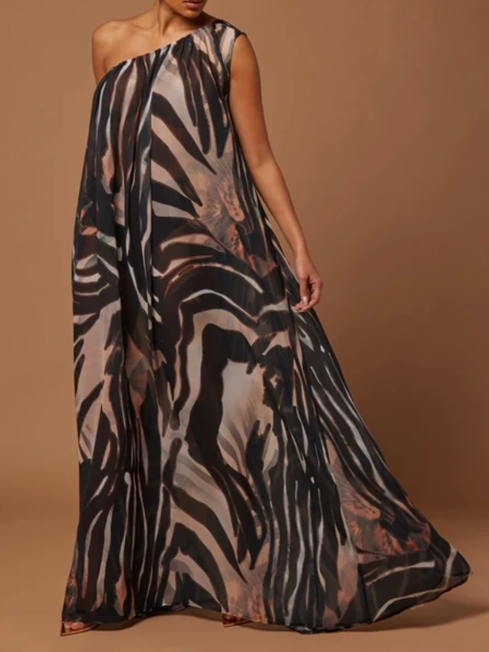 NWT- FLORENCE CHIFFON Kaftan Maxi Dress - Picture 4 of 4